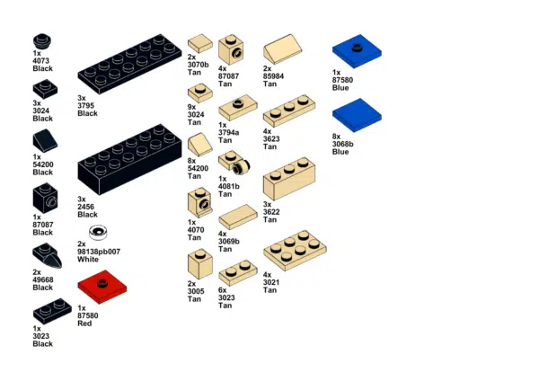 Pug Dog Mini Parts